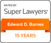 Rated By Super Lawyers | Edward D. Barnes | 15 Years