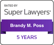Rated By Super Lawyers | Brandy M. Poss | 5 Years